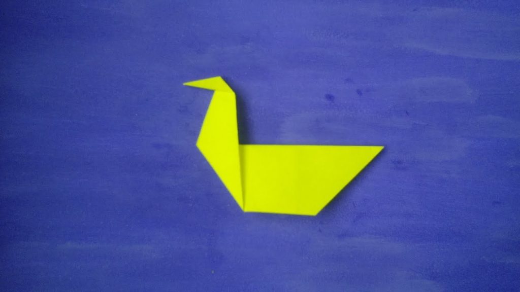 pato de papel origami
