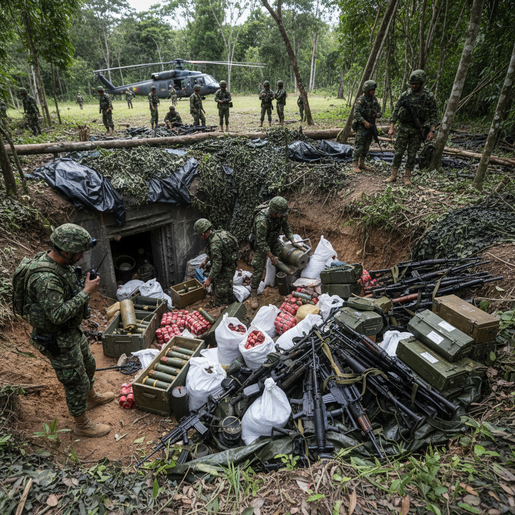 Desmantelan explosivos FARC Cauca